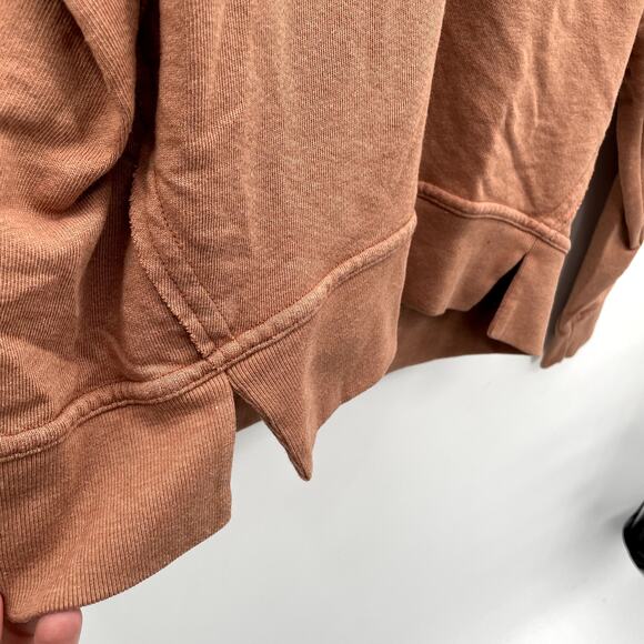 Michael Stars Evereve NWT Camila V Neck Pullover Sweatshirt in Terracotta // XS - Picture 10 of 12